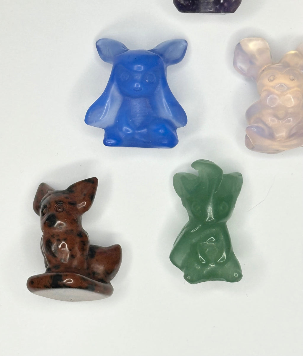 Eeveelutions Eevee Inspired Gemstone/Glass, 9 pc mini set