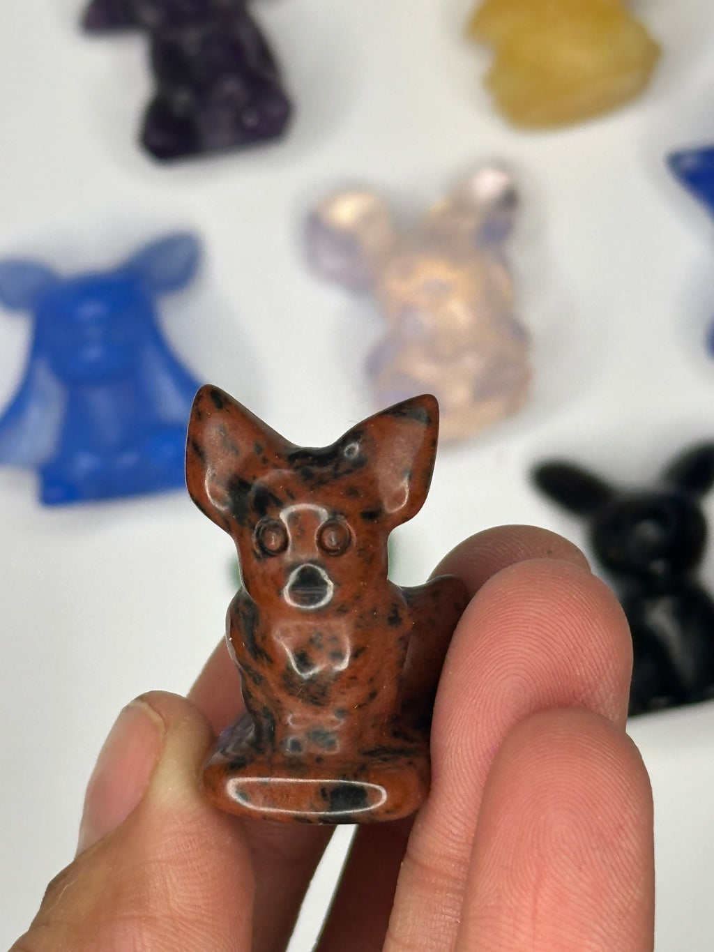 Eeveelutions Eevee Inspired Gemstone/Glass, 9 pc mini set