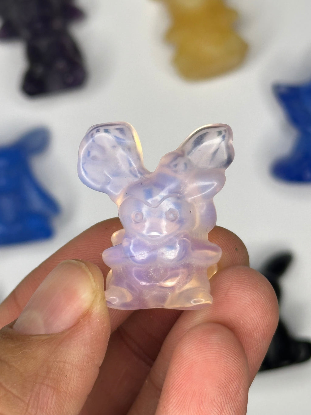 Eeveelutions Eevee Inspired Gemstone/Glass, 9 pc mini set