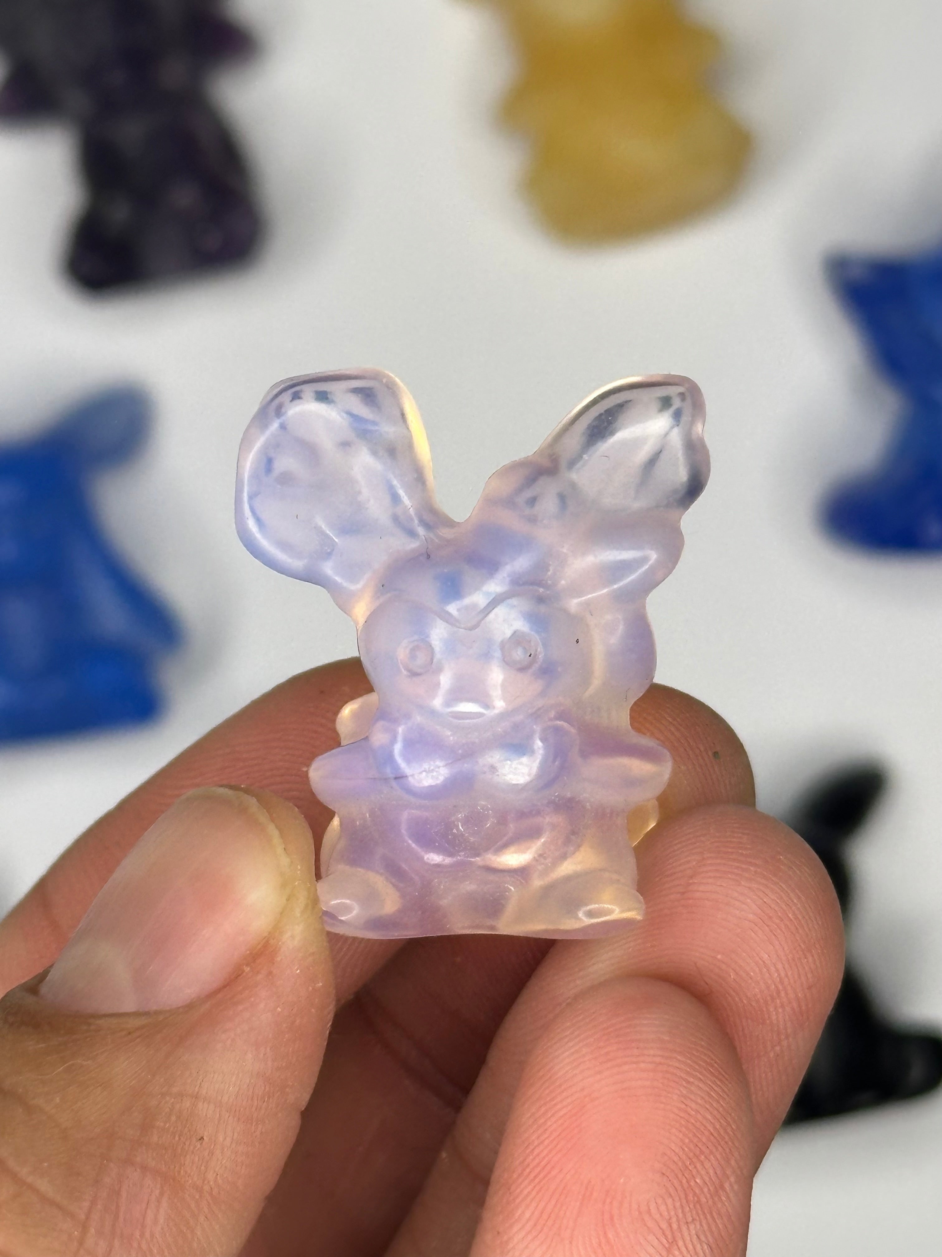 Eeveelutions Eevee Inspired Gemstone/Glass, 9 pc mini set