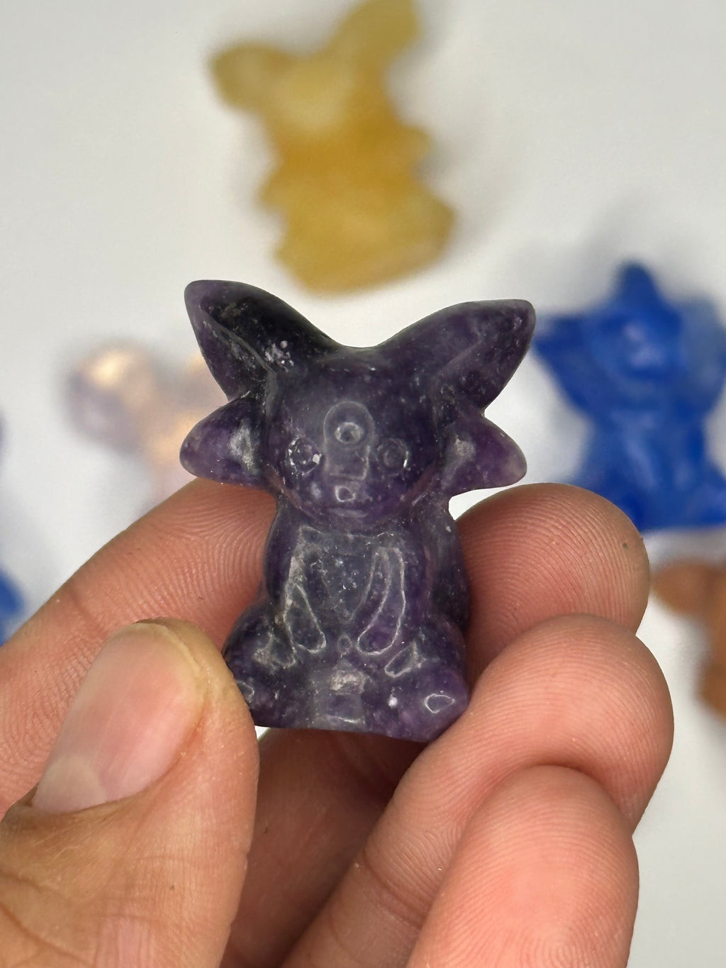 Eeveelutions Eevee Inspired Gemstone/Glass, 9 pc mini set