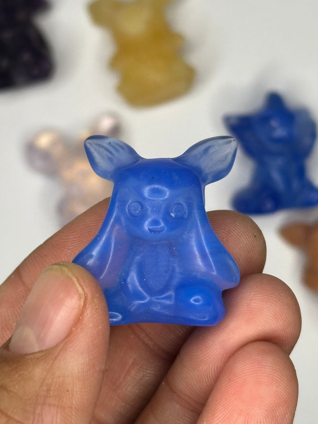 Eeveelutions Eevee Inspired Gemstone/Glass, 9 pc mini set