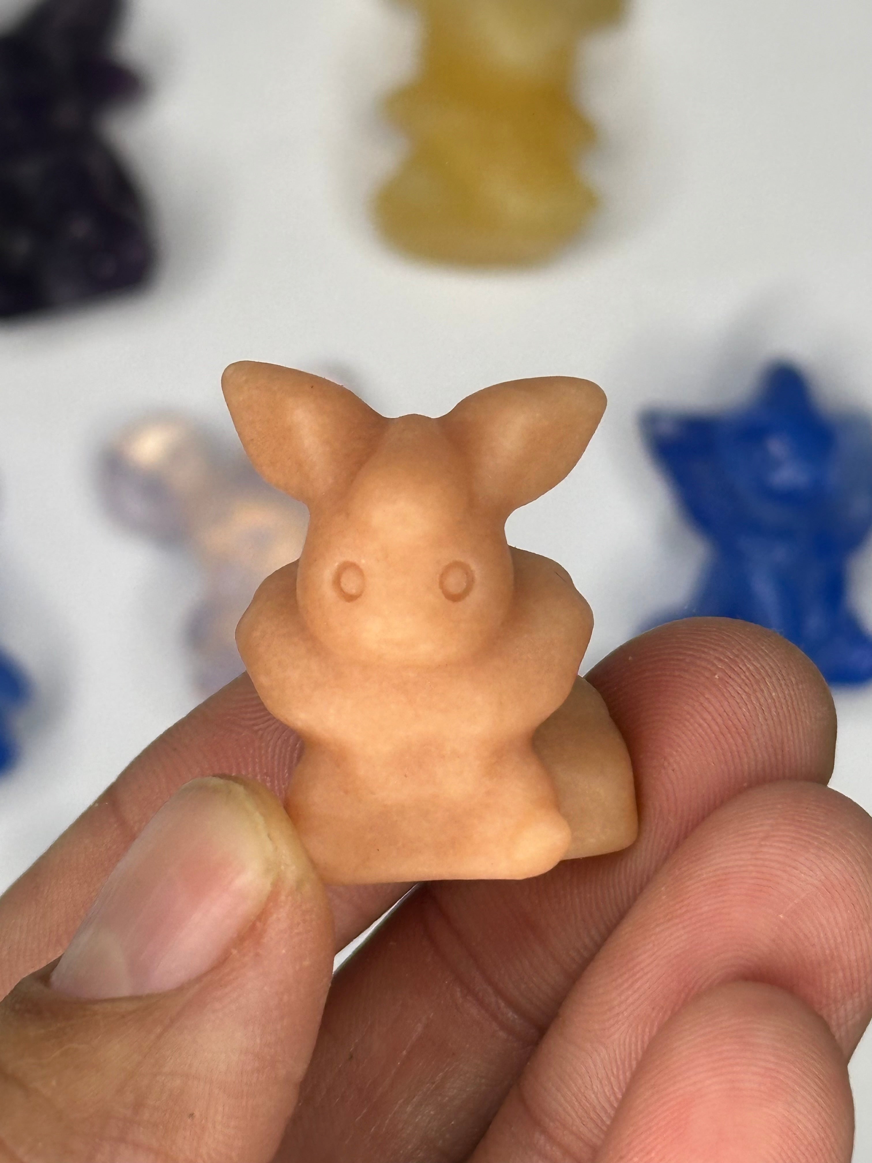 Eeveelutions Eevee Inspired Gemstone/Glass, 9 pc mini set