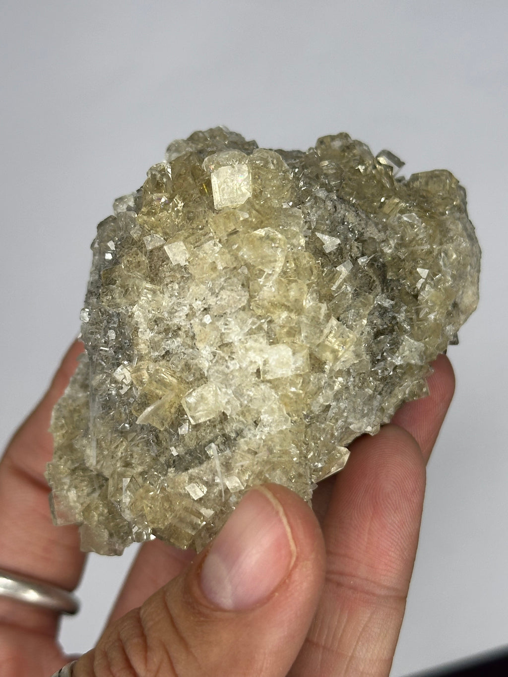 Fluorite “Cream Soda” Crystals, UV/Phosphorescent—Clay Center, Ohio, USA