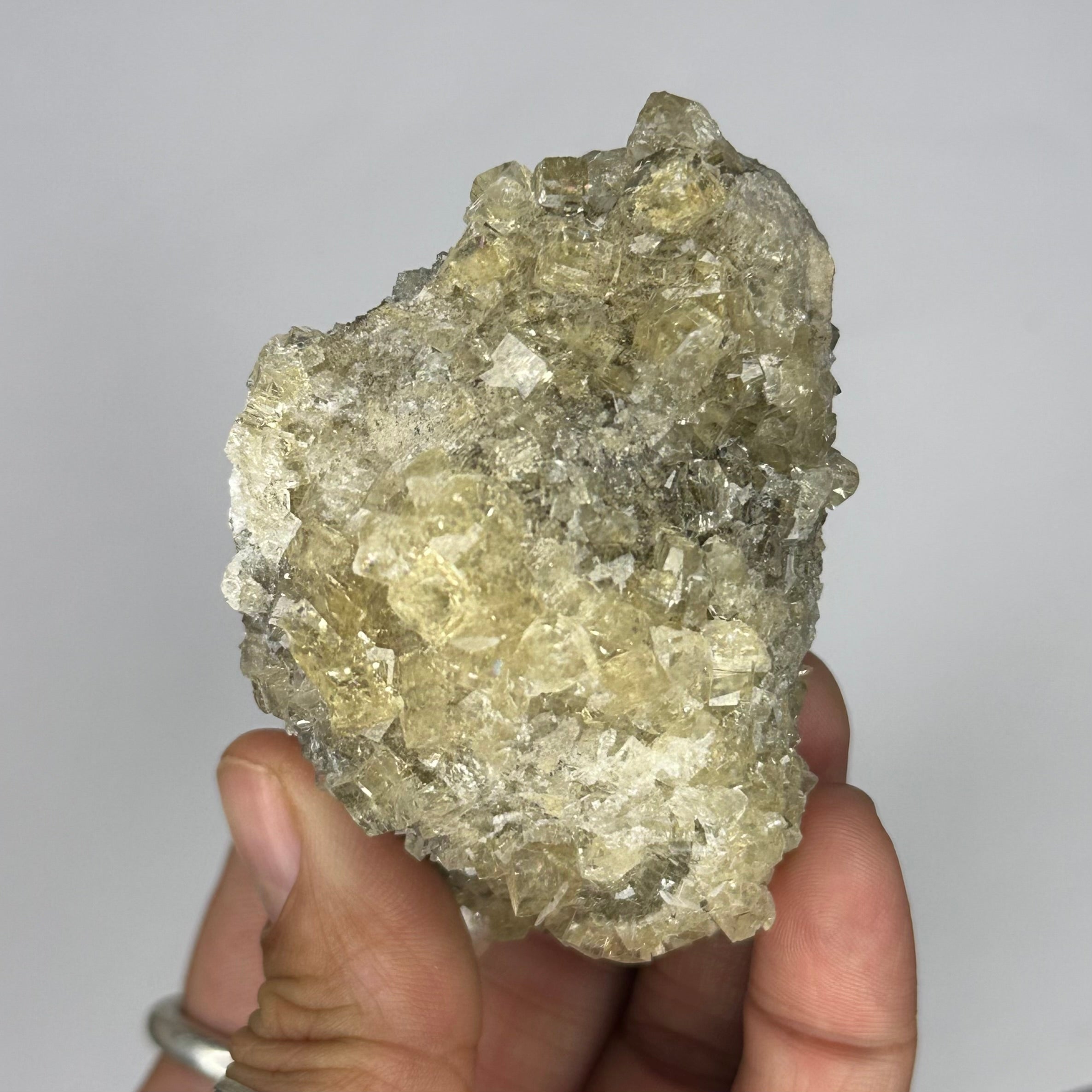 Fluorite “Cream Soda” Crystals, UV/Phosphorescent—Clay Center, Ohio, USA