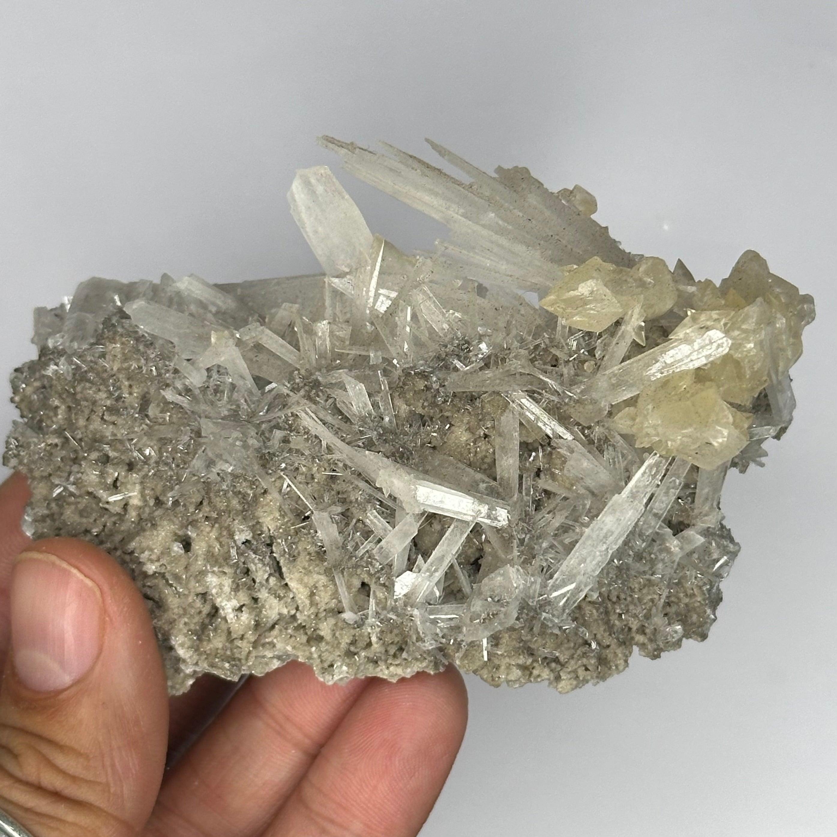 Celestite & Calcite, UV/Phosphorescent—Clay Center, Ohio USA 3