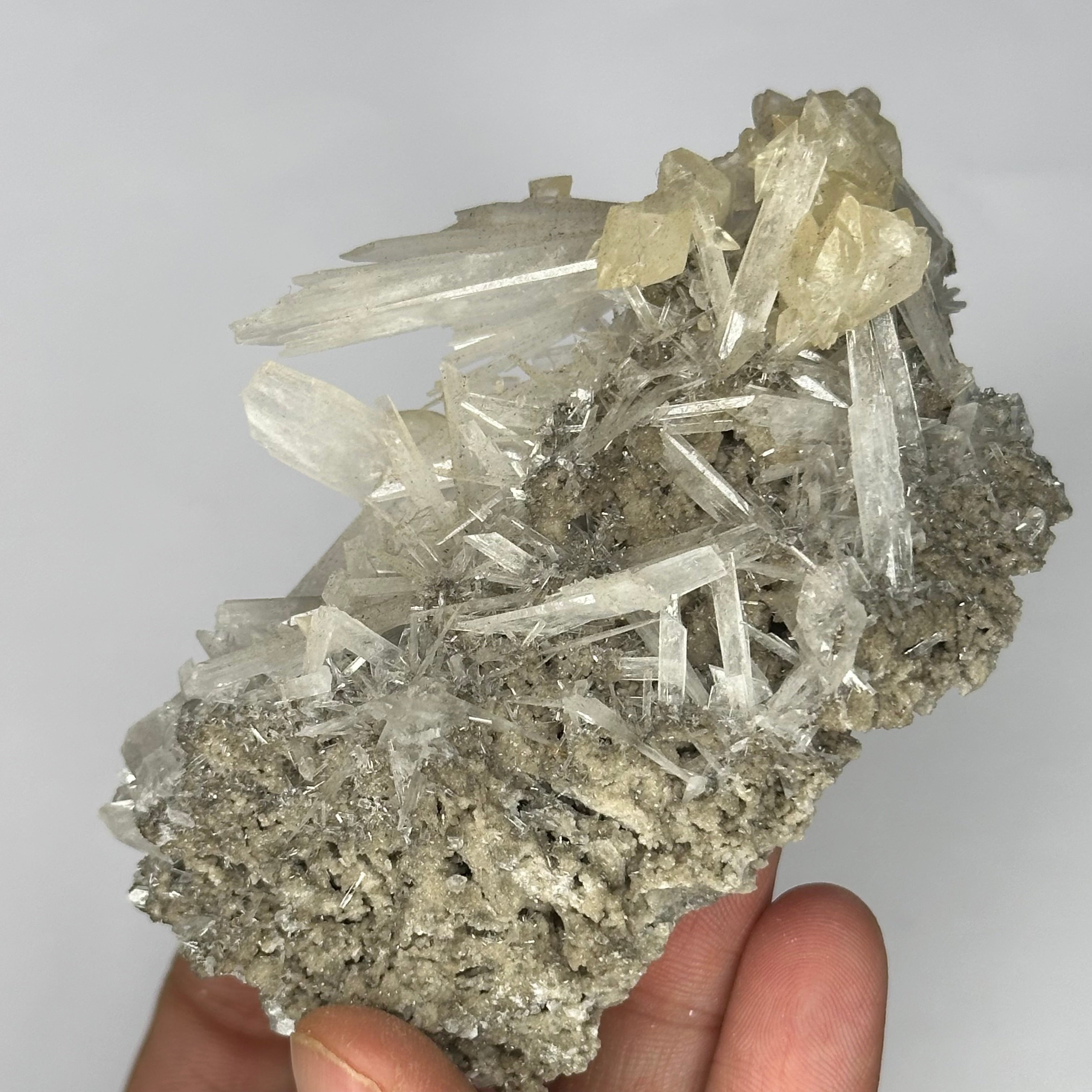 Celestite & Calcite, UV/Phosphorescent—Clay Center, Ohio USA 3