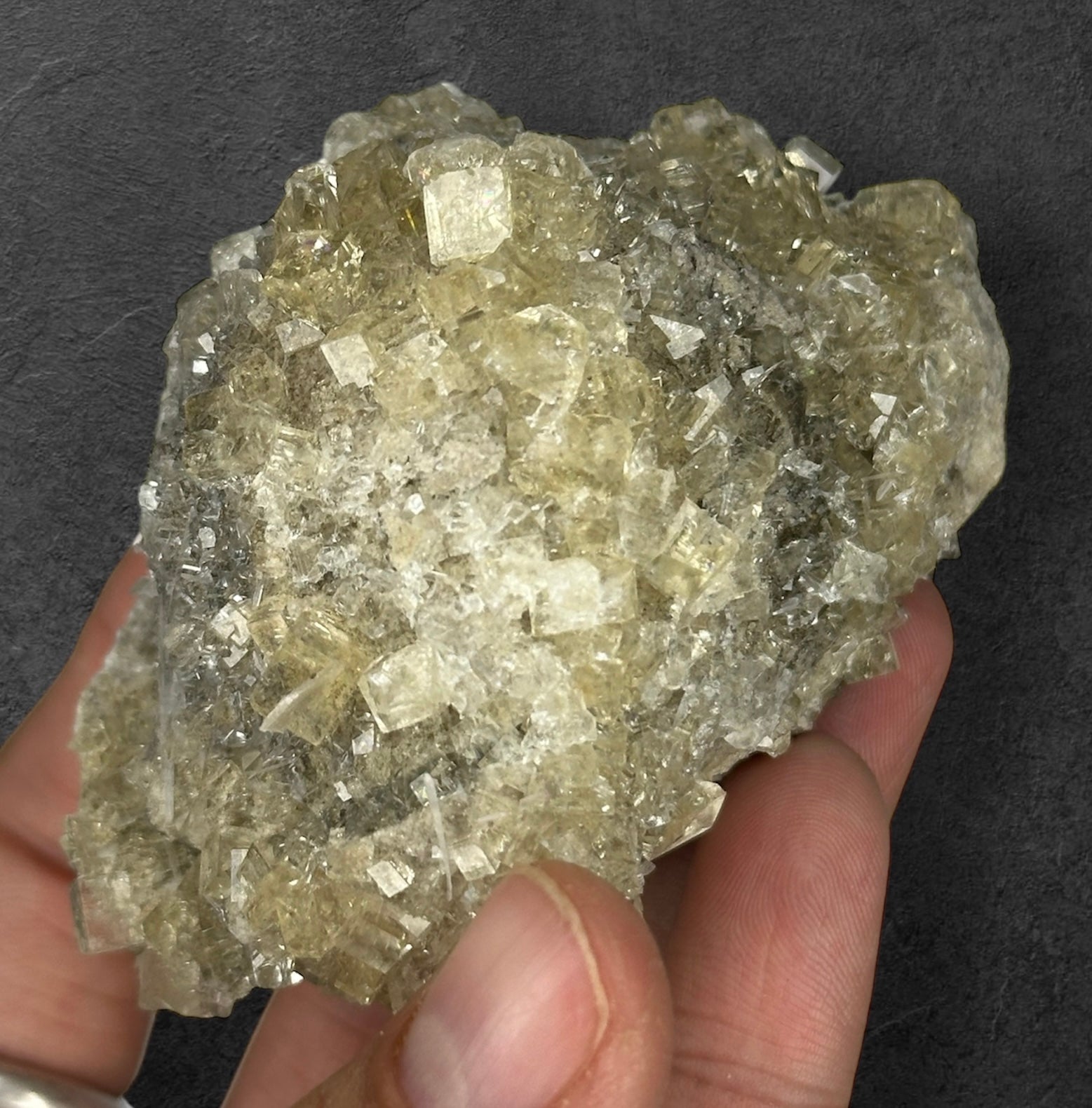 Fluorite “Cream Soda” Crystals, UV/Phosphorescent—Clay Center, Ohio, USA