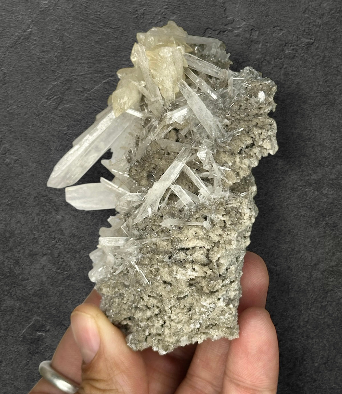 Celestite & Calcite, UV/Phosphorescent—Clay Center, Ohio USA 3