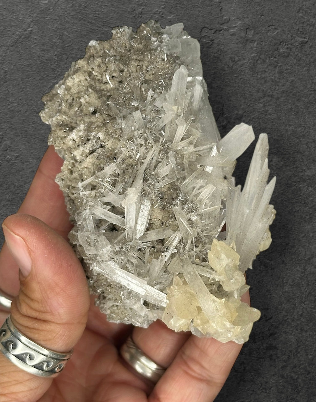 Celestite & Calcite, UV/Phosphorescent—Clay Center, Ohio USA 3