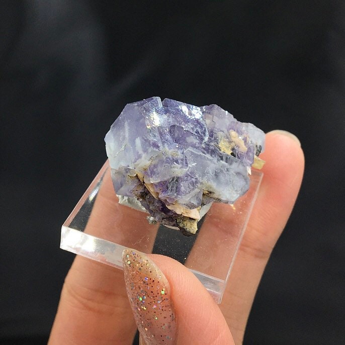 Blue Purple Fluorite Cubic Cluster (Miniature)--Yaogangxian Mine, China FLUO10