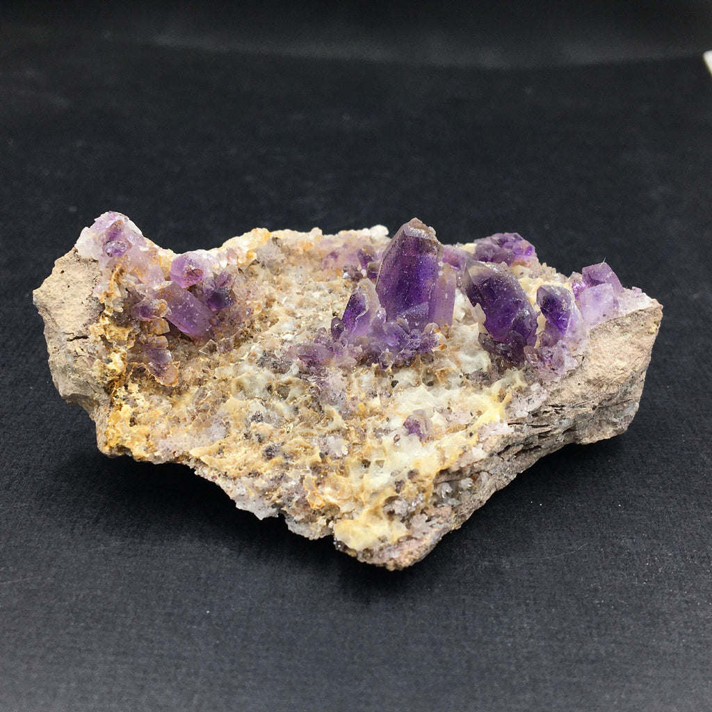Amethyst Crystals in Matrix (Small Cabinet)--Brandberg area, Namibia A-E10
