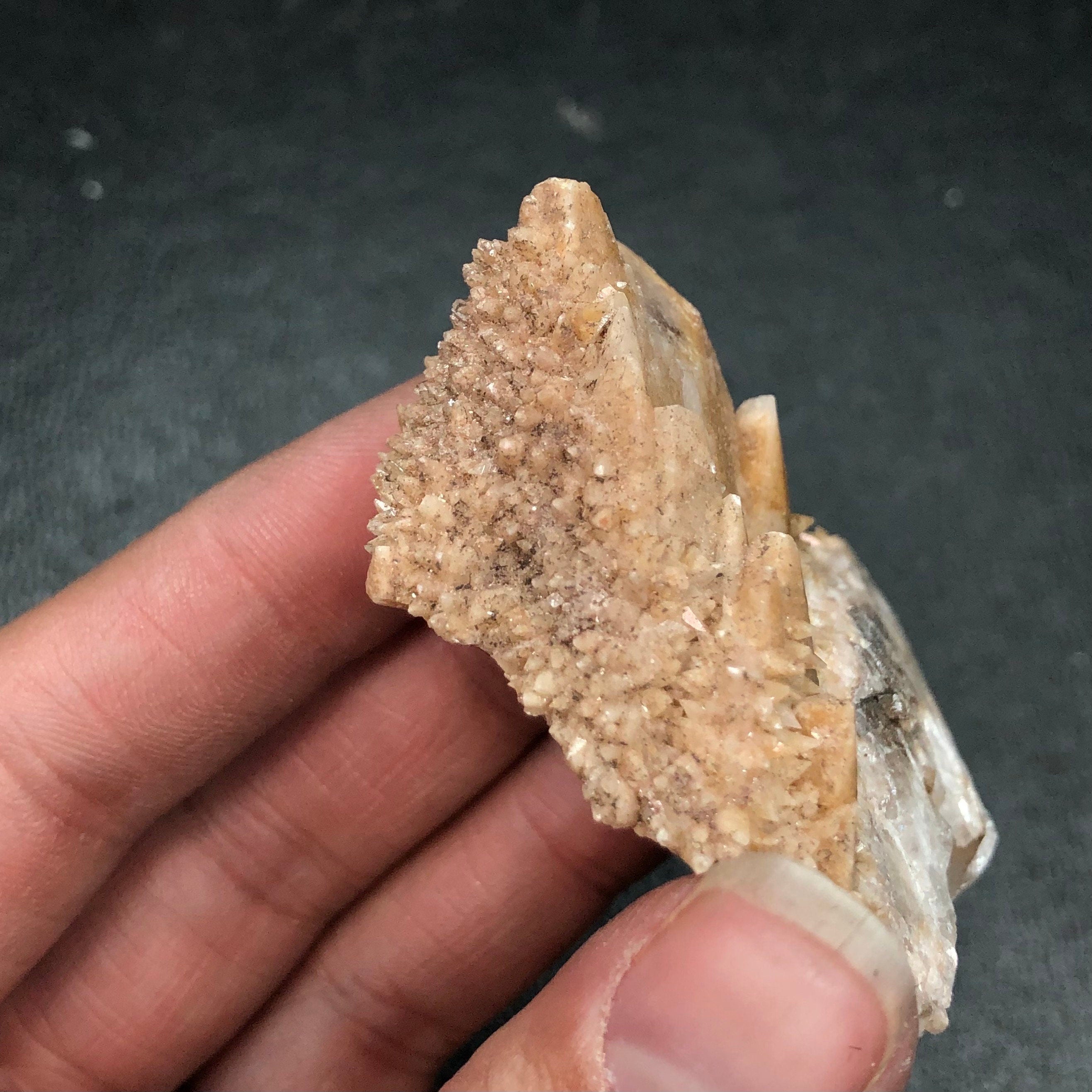 Dogtooth Calcite Crystal Cluster: Tres Marias Mine, Mexico (CMIX1)