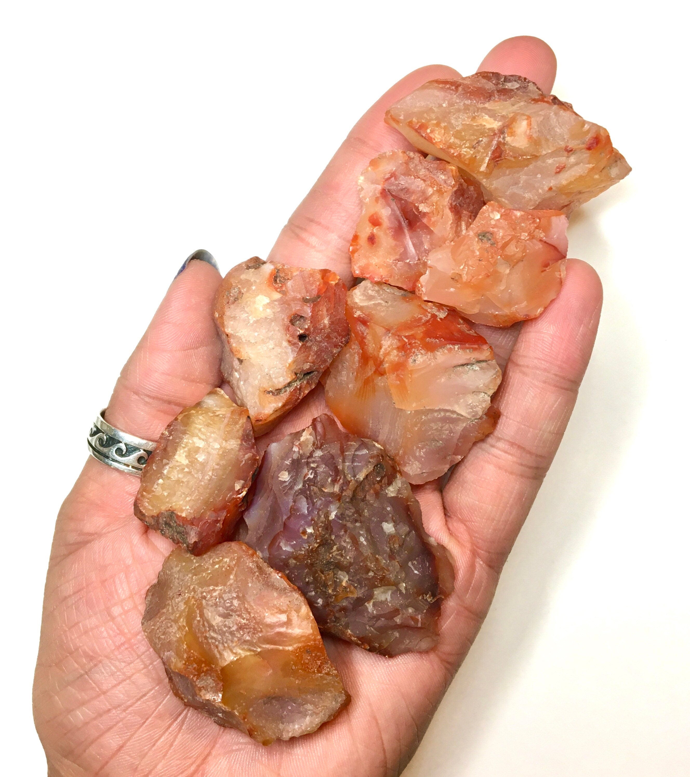 Raw Carnelian Agate Chunk (1 Single Piece)--Madagascar A-E1