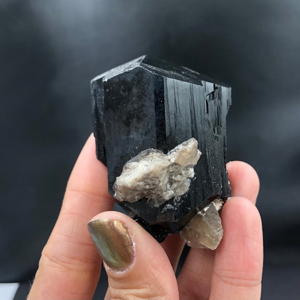 Black Tourmaline Feldspar Cluster (Miniature)--Erongo, Namibia SMALL5