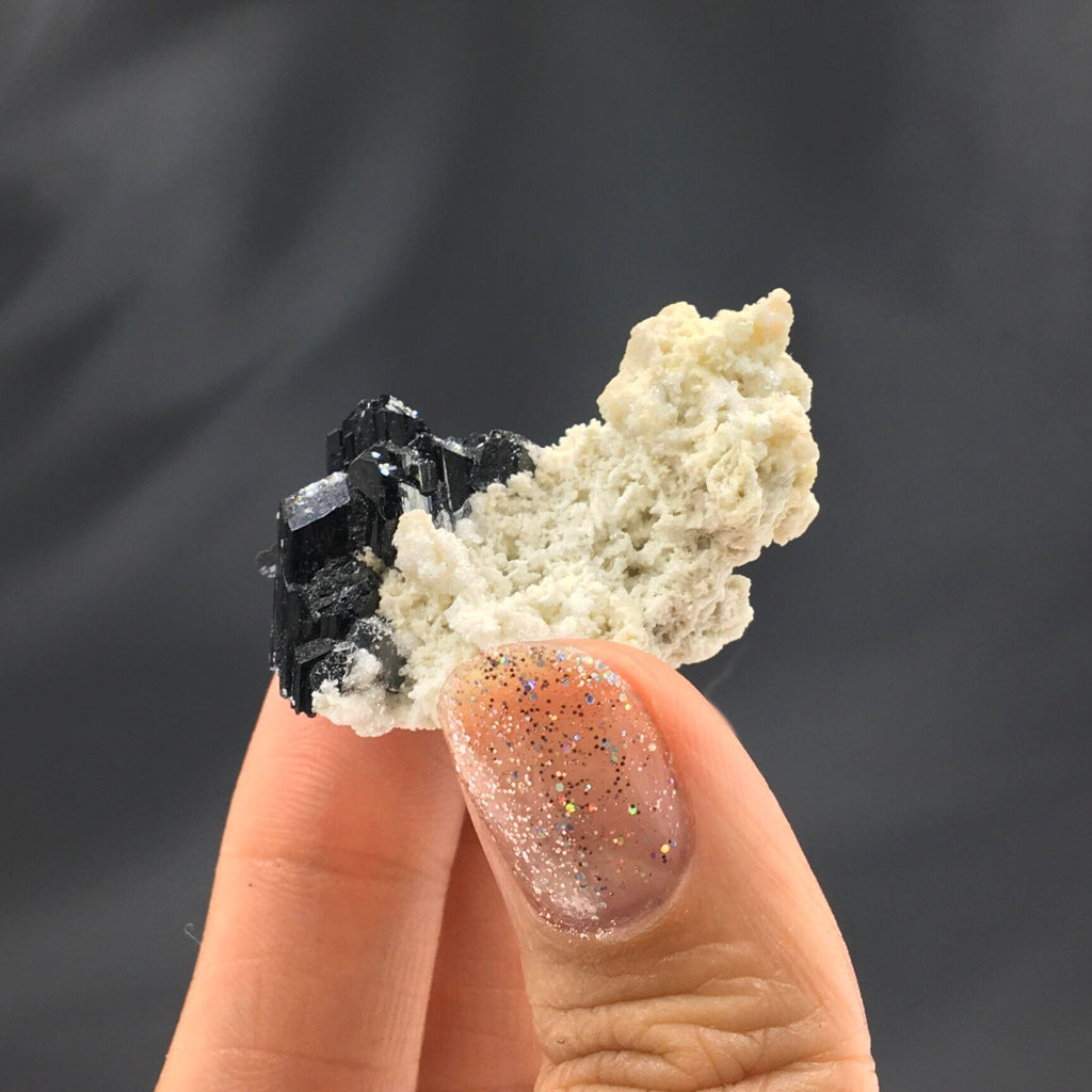 Black Tourmaline Feldspar Cluster (Miniature)--Erongo, Namibia MINI28