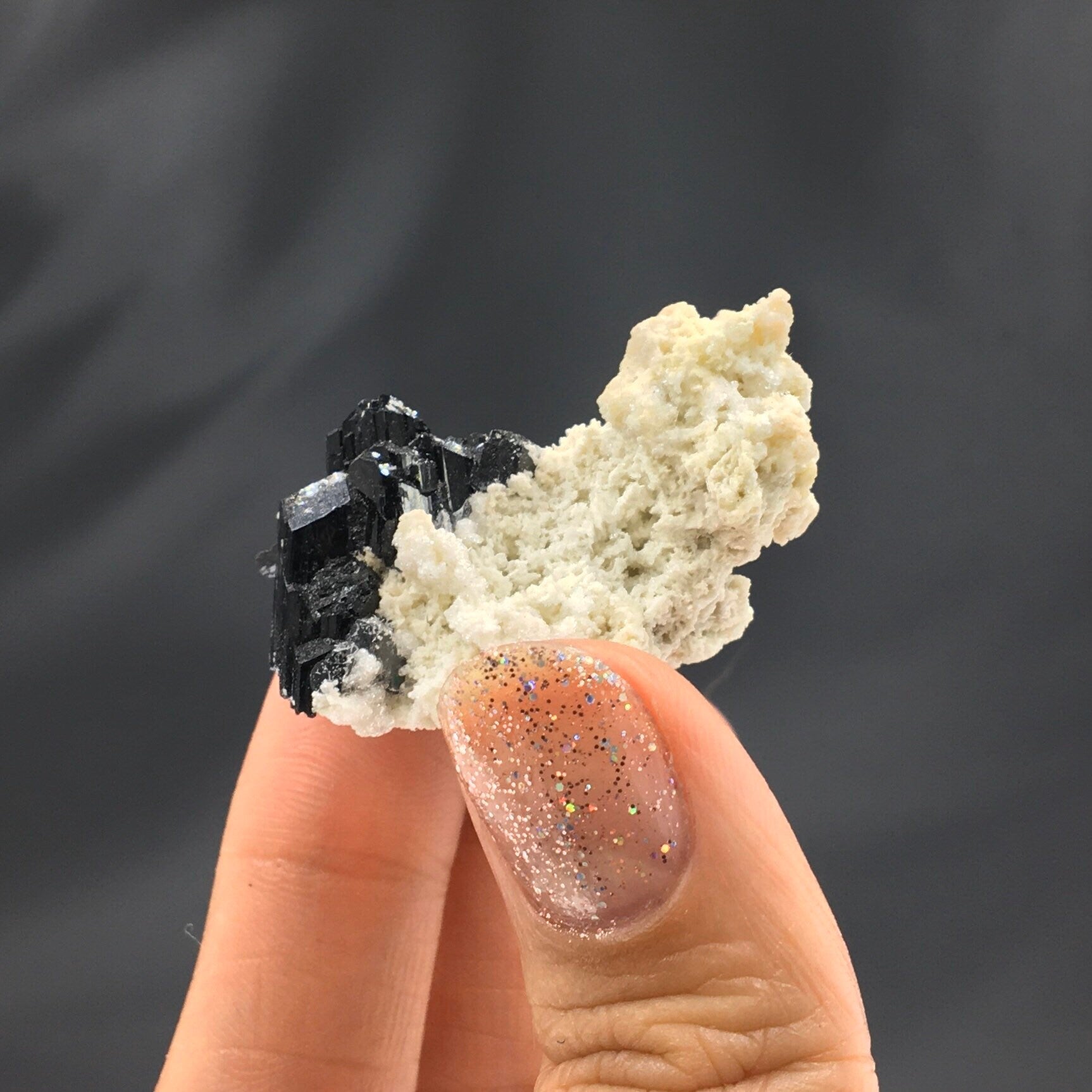 Black Tourmaline Feldspar Cluster (Miniature)--Erongo, Namibia MINI28
