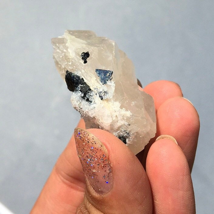 Calcite Crystal Cluster with Sphalerite--Madan Ore Field, Bulgaria MINI29
