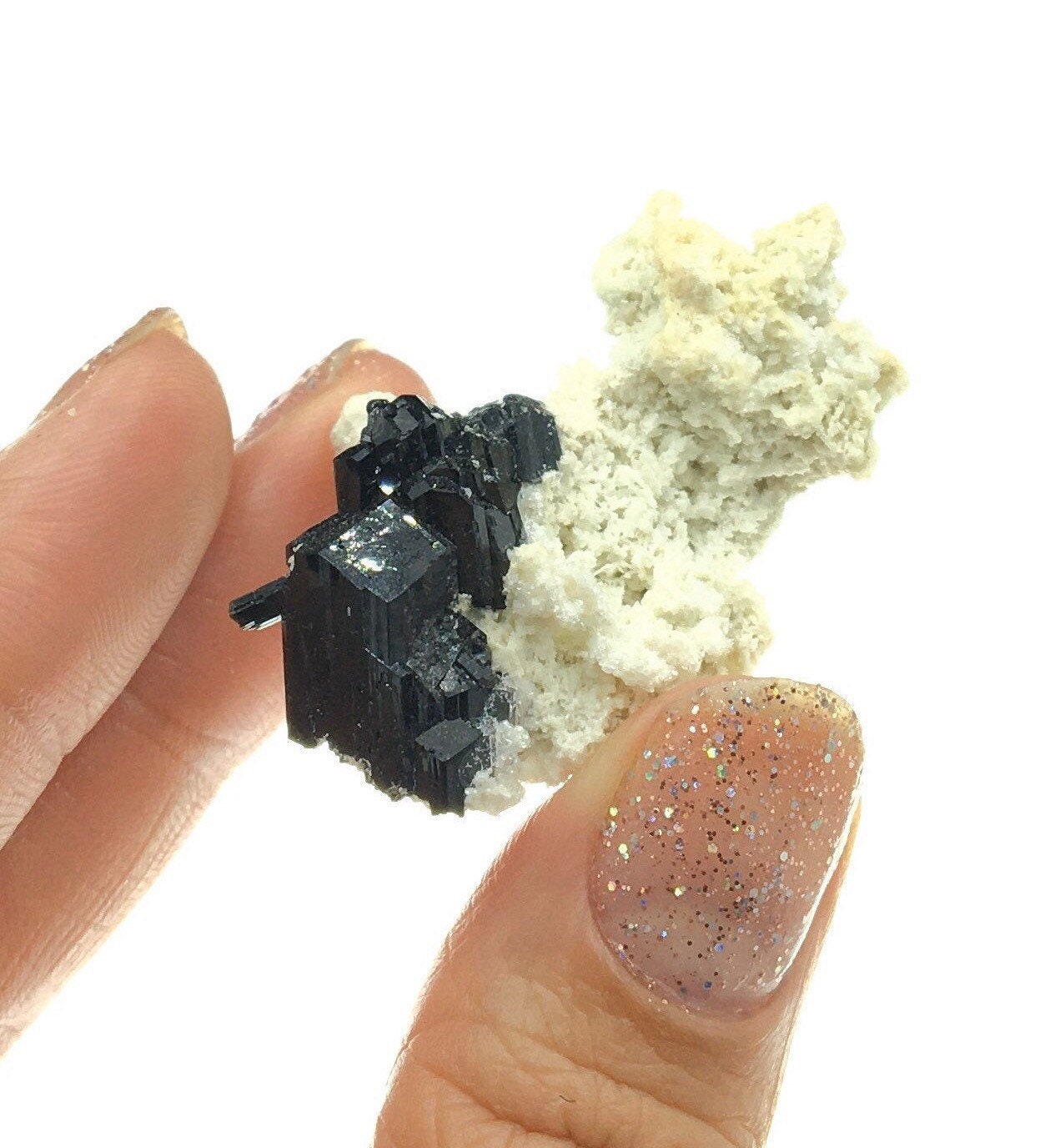 Black Tourmaline Feldspar Cluster (Miniature)--Erongo, Namibia MINI28