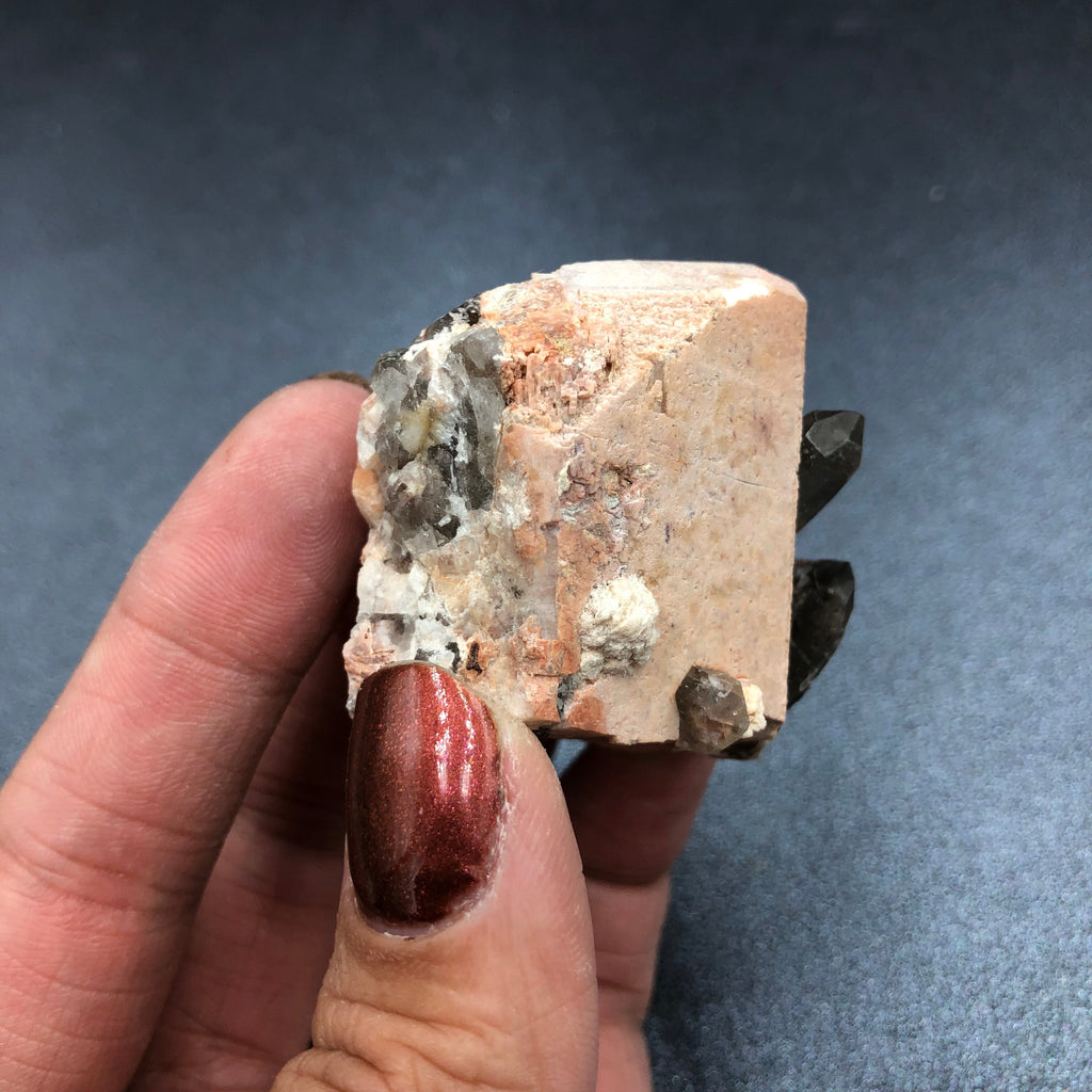 Smoky Qtz & Microcline (Mini)—Lake George, CO, USA SM1