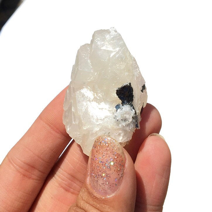 Calcite Crystal Cluster with Sphalerite--Madan Ore Field, Bulgaria MINI29