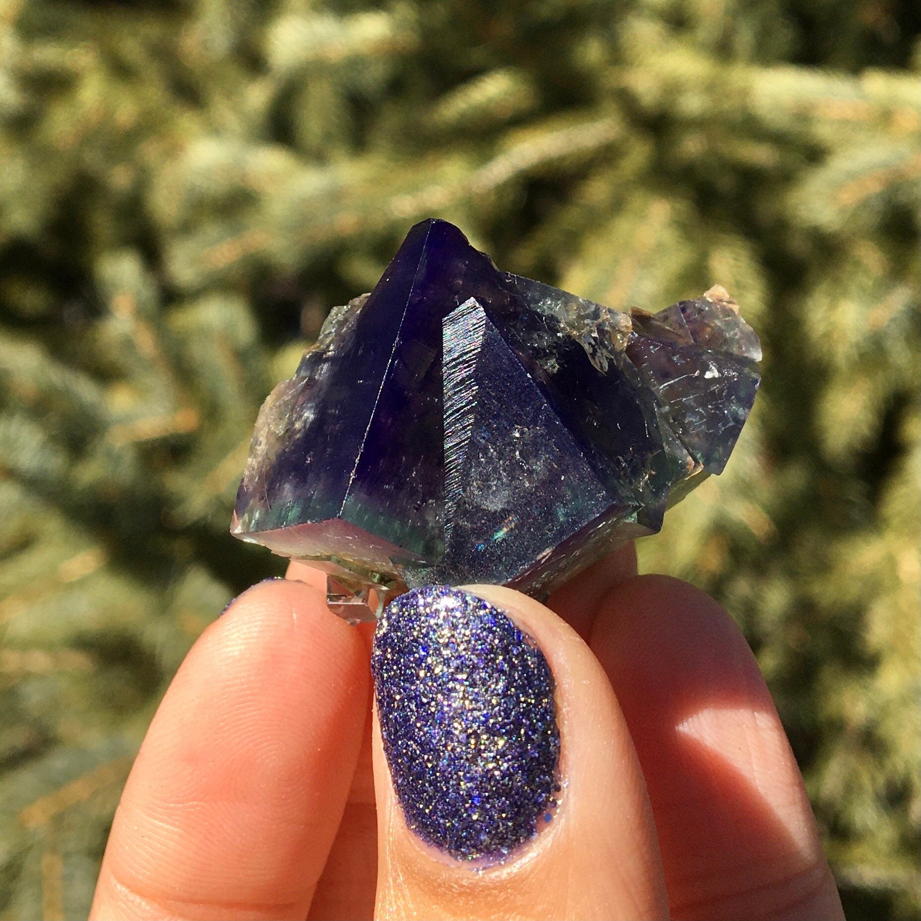 Green Fluorite Cubic Cluster UV (Miniature)--Lady Annabella Mine, England FLUO6