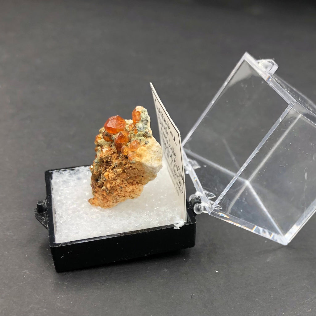 Spessartine Garnet Mica (Thumbnail Specimen)--Tongbei, China (TN16)