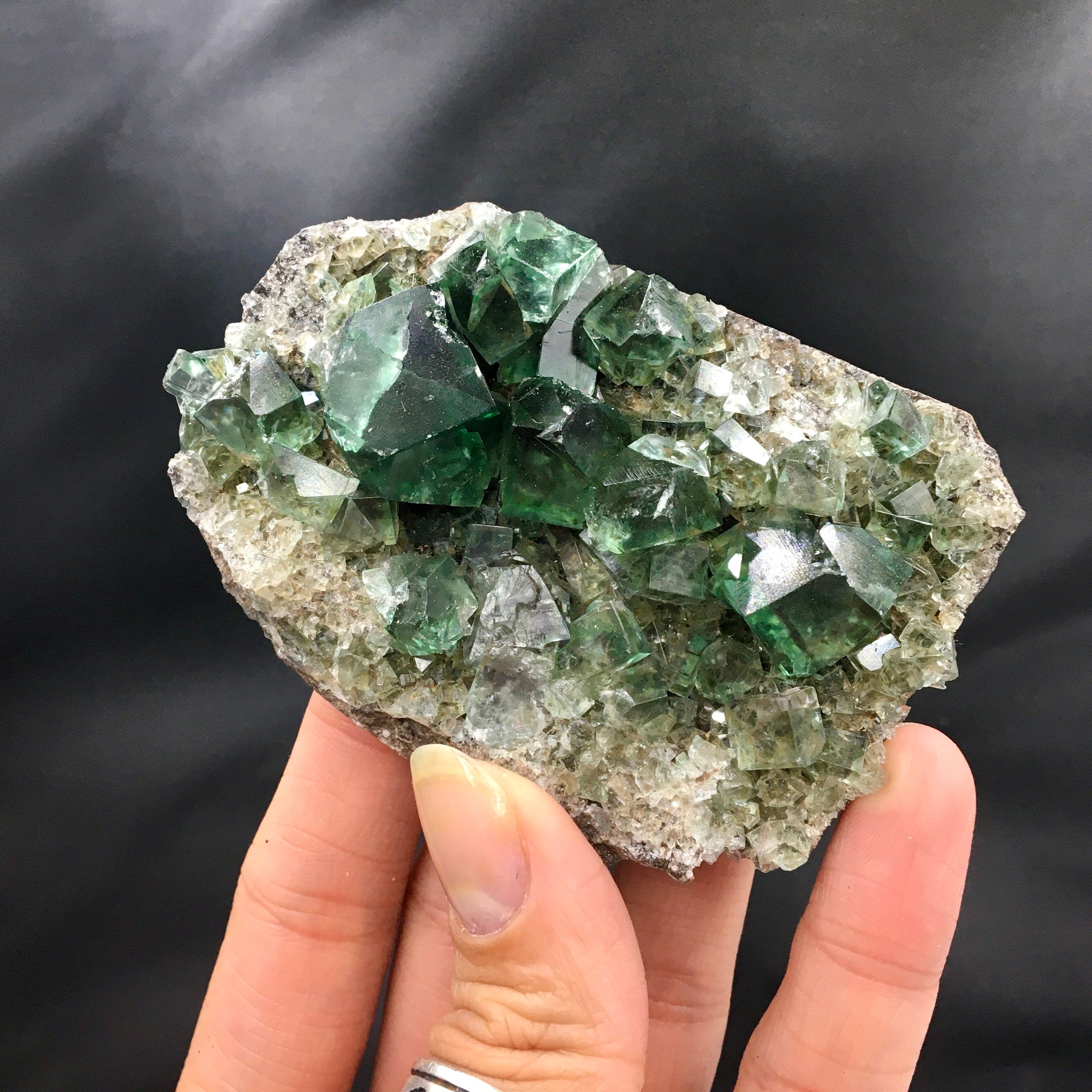 Fluorite, UV—Fairy Holes Pocket, Lady Annabella Mine, England FLUO8