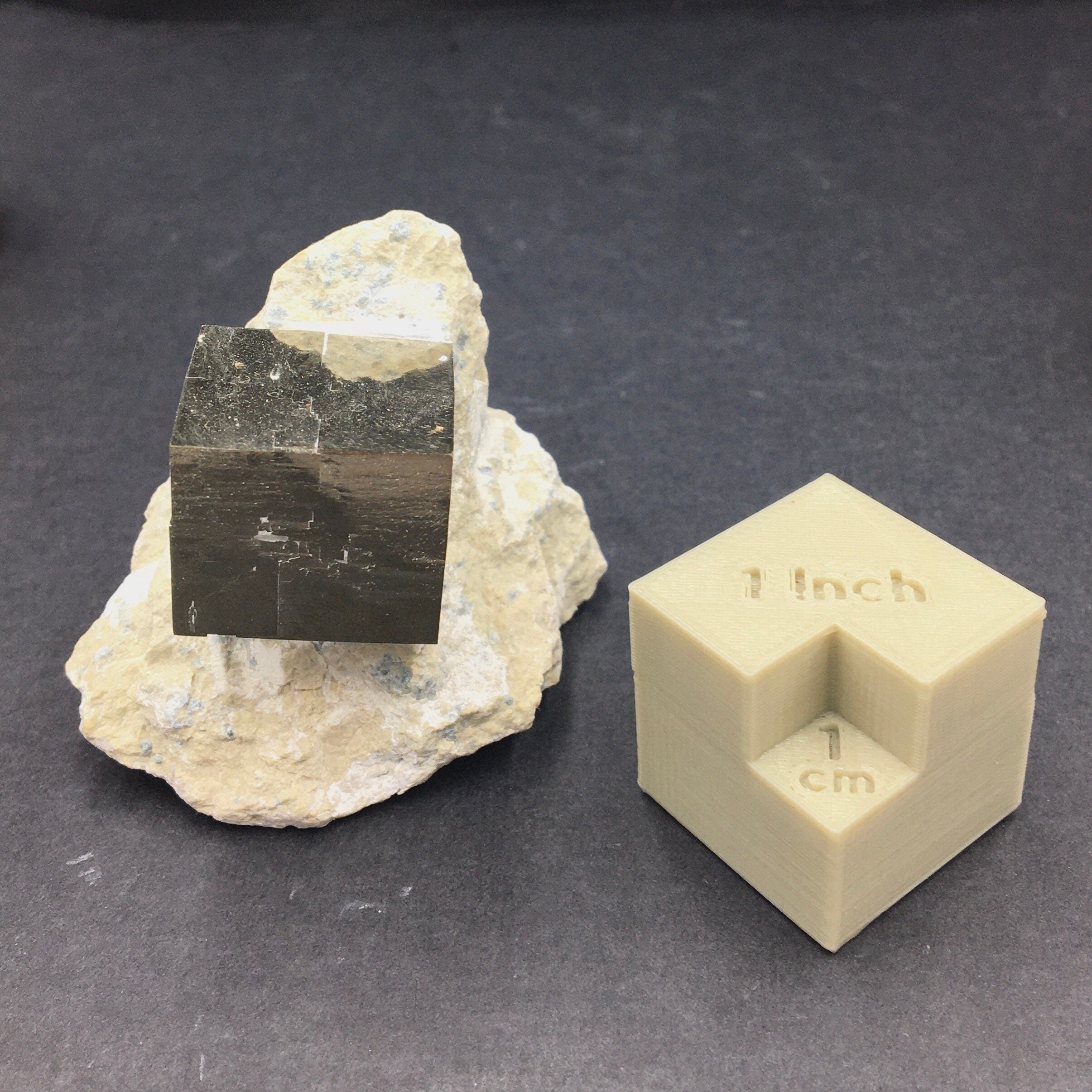 Iron Pyrite Cubic Crystal Cluster: Metallic Mineral Specimen, Navajún Spain (SMALL7)