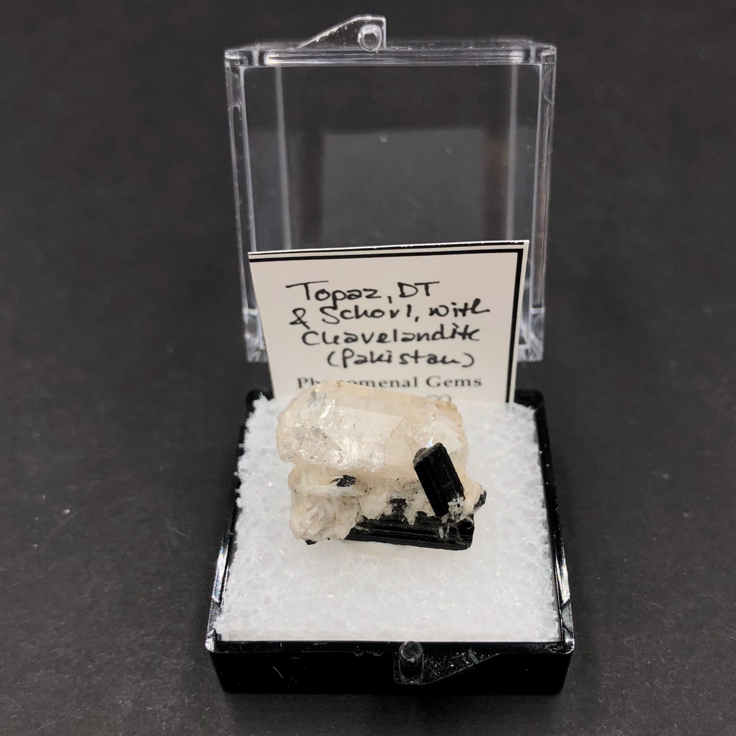 Topaz DT Schorl (Thumbnail Specimen)-- Pakistan TN20