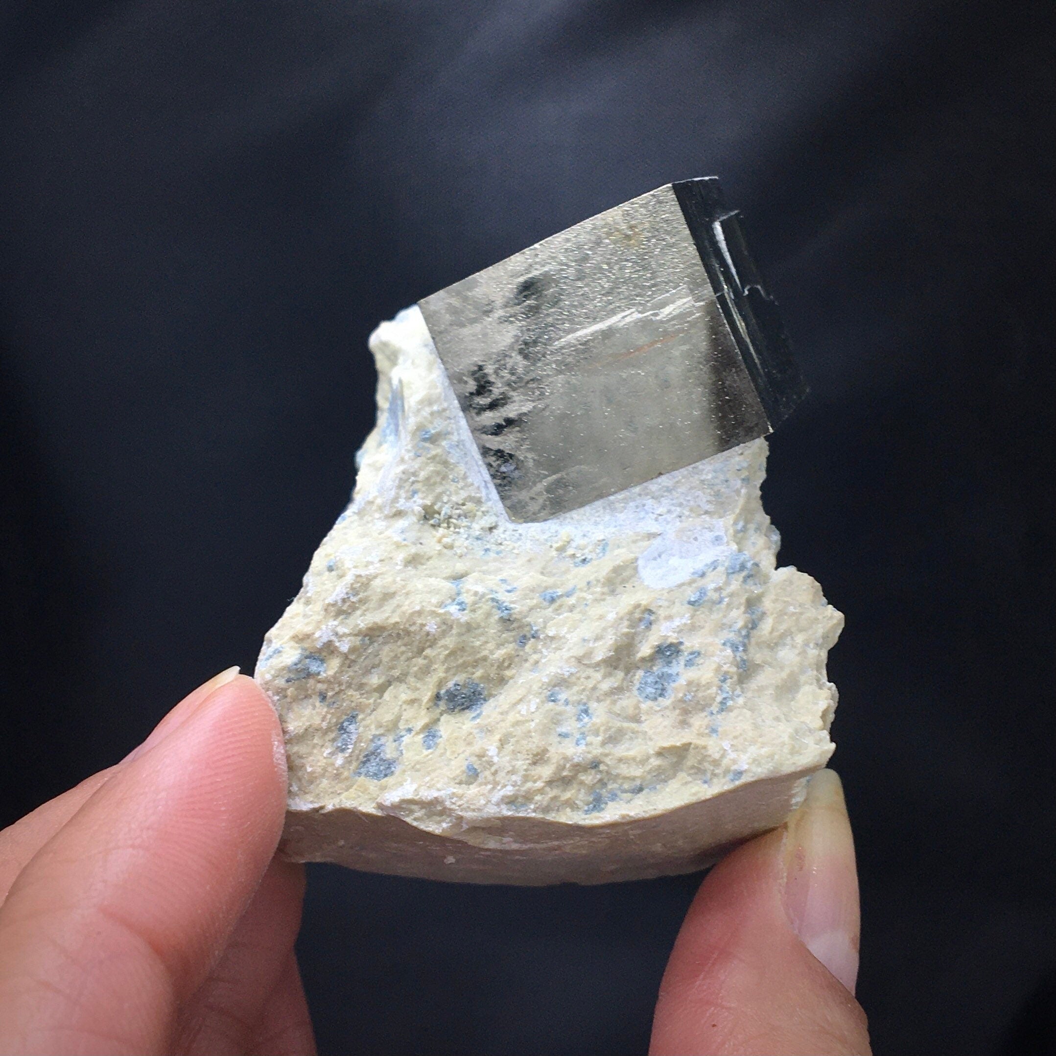Iron Pyrite Cubic Crystal in Matrix--Navajún, Spain SMALL8