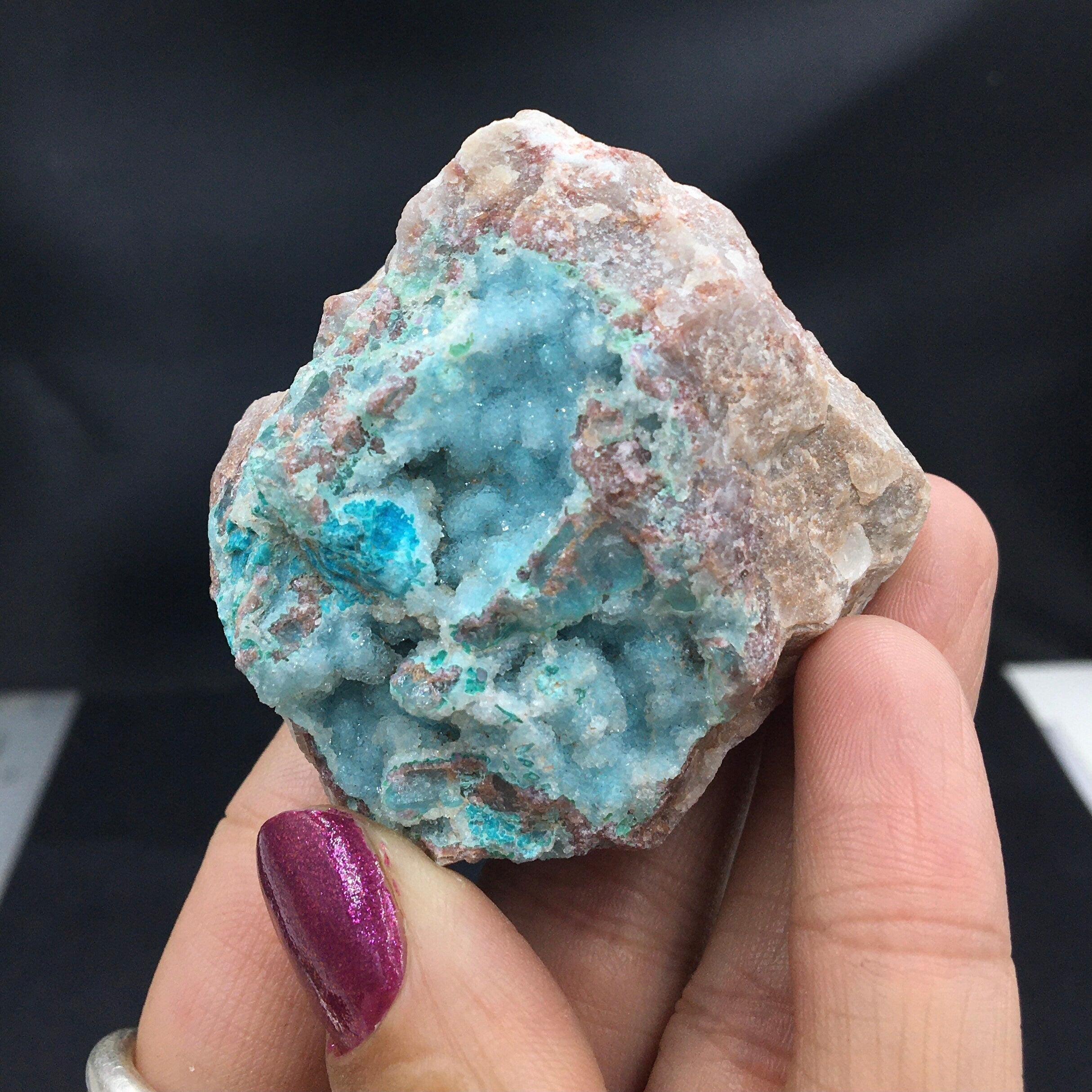 Chrysocolla Druzy Quartz Malachite--Congo CMIX3