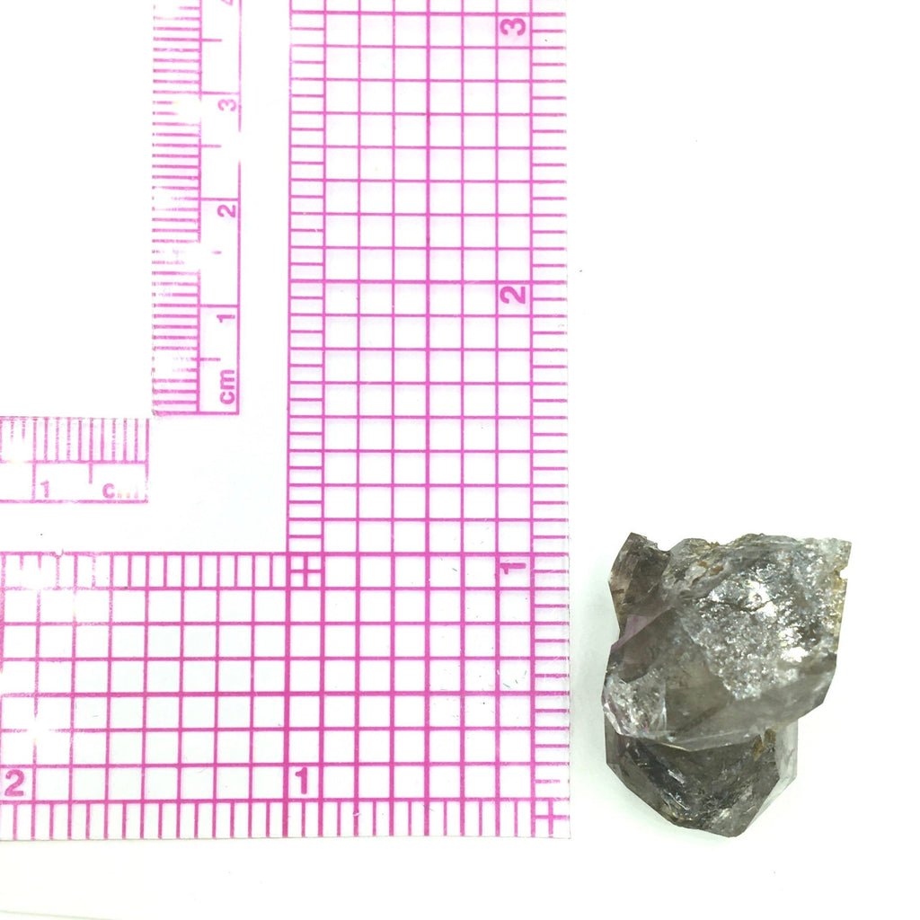 "Black Diamond" (Inclusions) Herkimer Diamond Quartz--Birthday Pocket, Diamond Mtn, New York USA SELF13