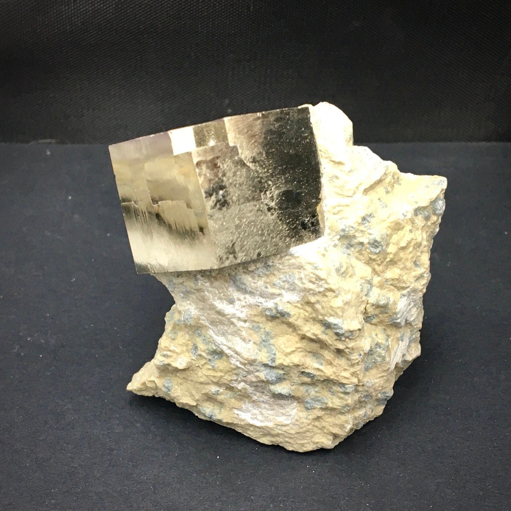 Iron Pyrite Cubic Crystal in Matrix--Navajún, Spain SMALL8