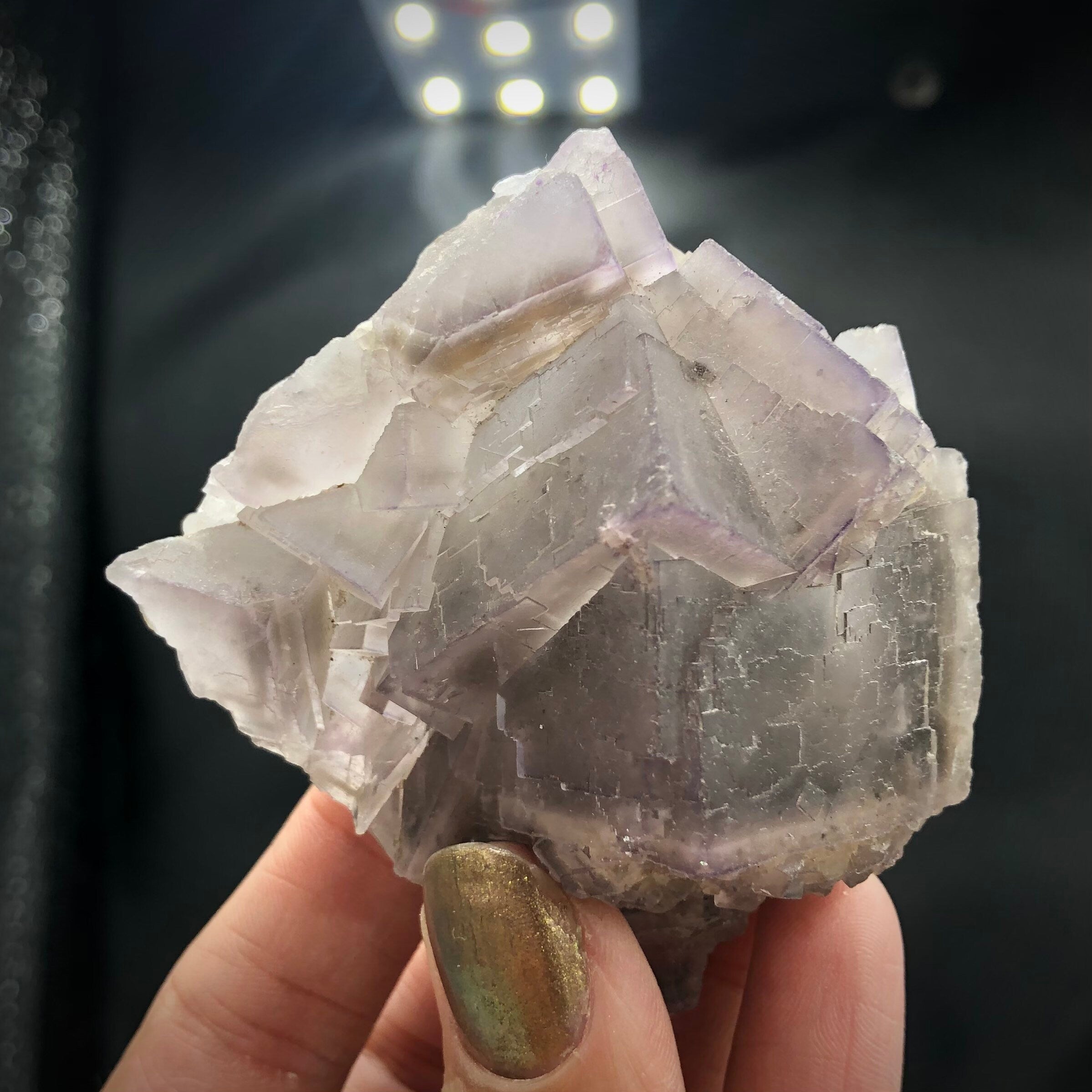 Purple Fluorite & Quartz Crystal Cluster - Loralai, Pakistan FLUO11