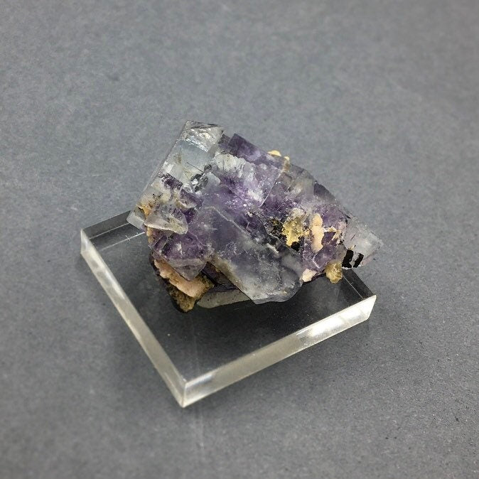 Blue Purple Fluorite Cubic Cluster (Miniature)--Yaogangxian Mine, China FLUO10