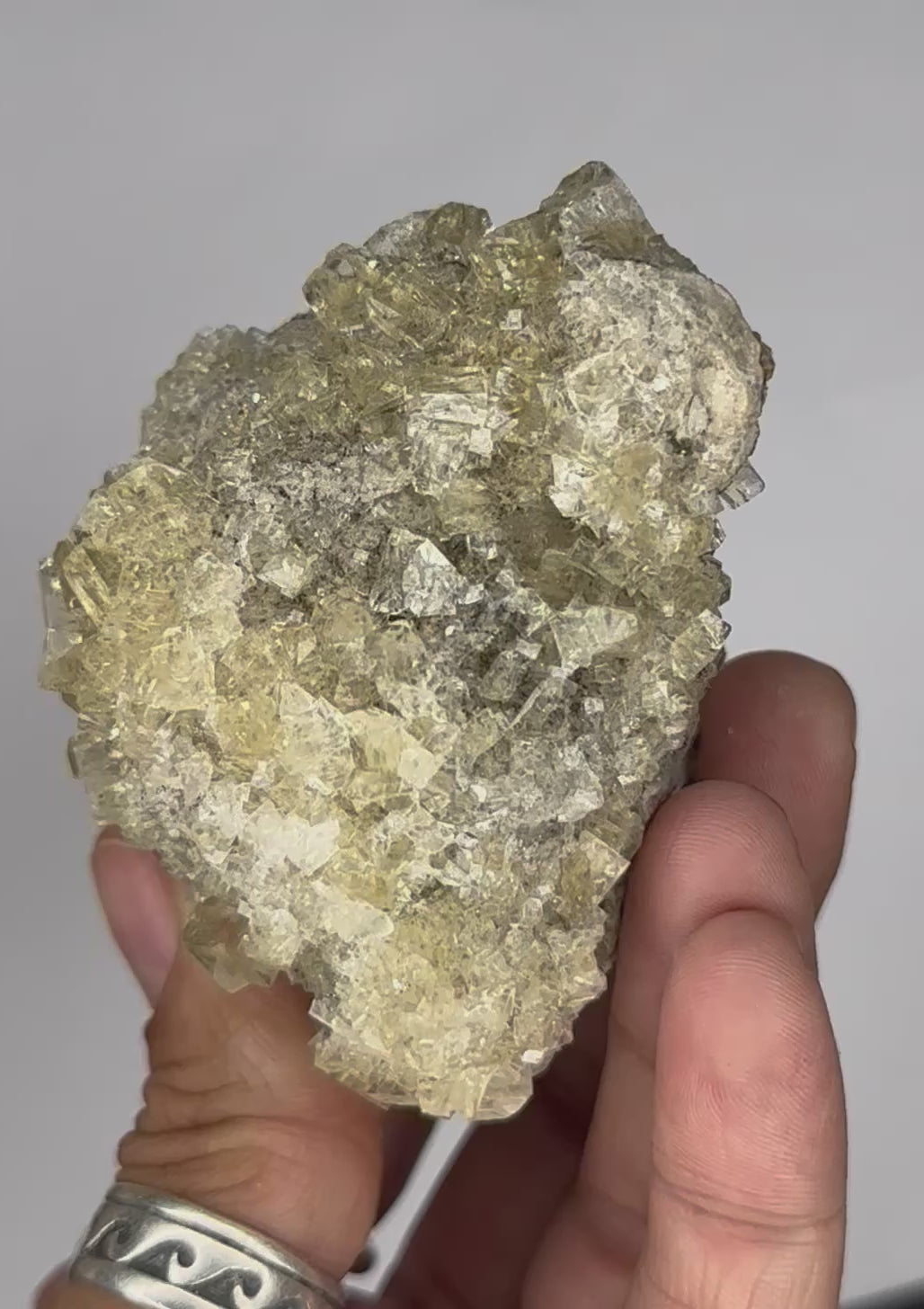 Fluorite “Cream Soda” Crystals, UV/Phosphorescent—Clay Center, Ohio, USA