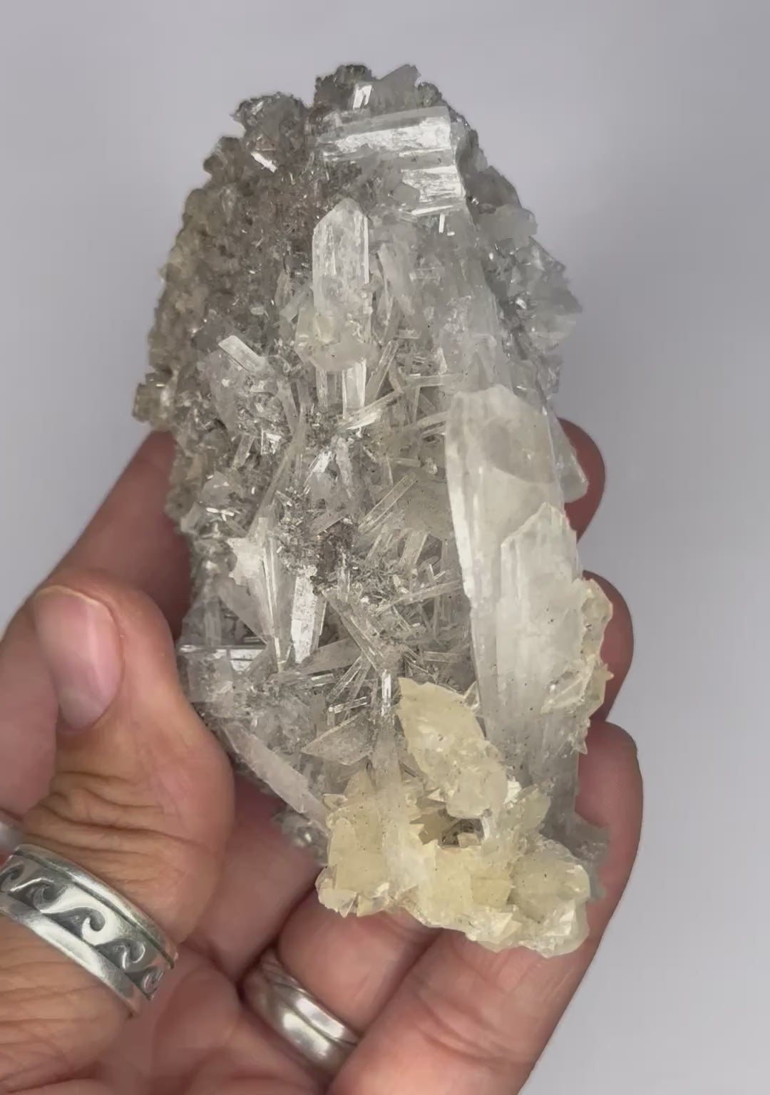 Celestite & Calcite, UV/Phosphorescent—Clay Center, Ohio USA 3